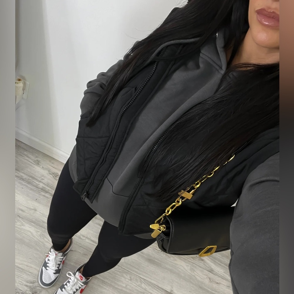 Black Quilted Vest